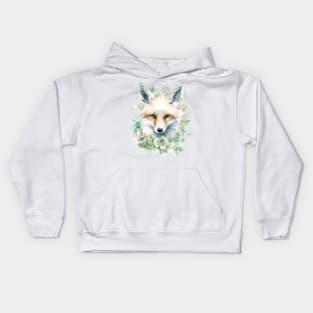 Foxy Flowers Kids Hoodie